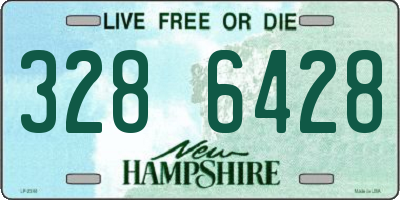 NH license plate 3286428