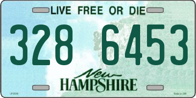 NH license plate 3286453
