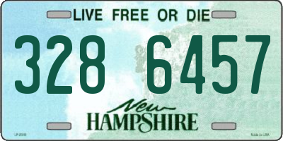 NH license plate 3286457