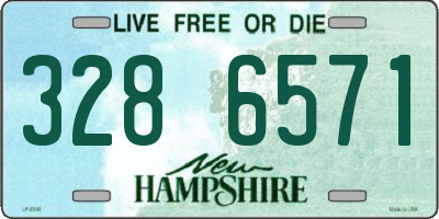 NH license plate 3286571