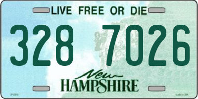 NH license plate 3287026