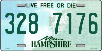 NH license plate 3287176
