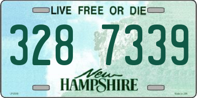 NH license plate 3287339