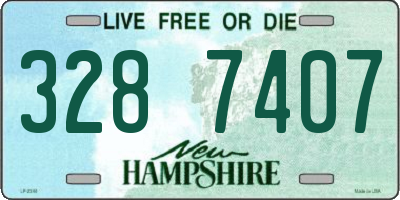 NH license plate 3287407