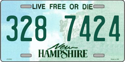 NH license plate 3287424