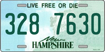 NH license plate 3287630