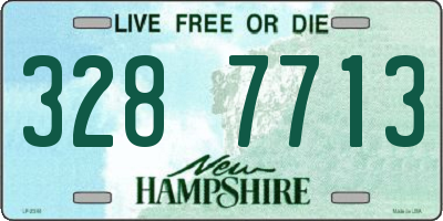 NH license plate 3287713