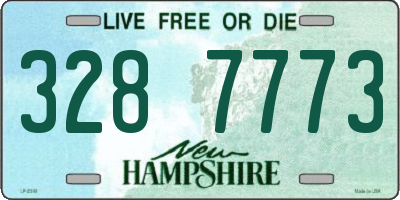NH license plate 3287773