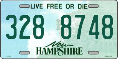 NH license plate 3288748