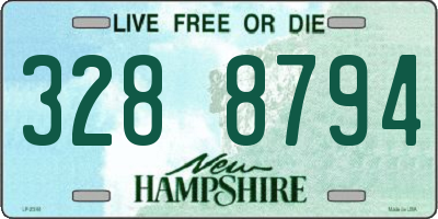 NH license plate 3288794