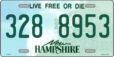 NH license plate 3288953