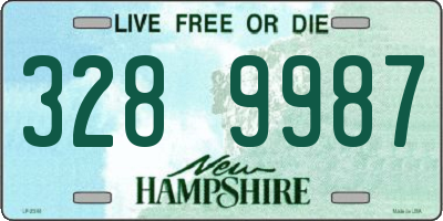 NH license plate 3289987