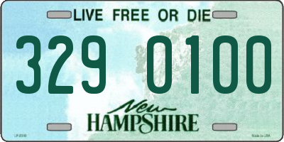 NH license plate 3290100