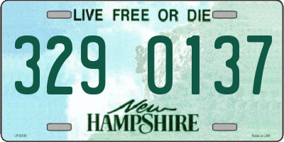 NH license plate 3290137