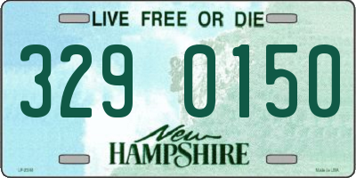 NH license plate 3290150