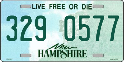 NH license plate 3290577