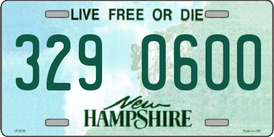 NH license plate 3290600