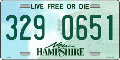 NH license plate 3290651