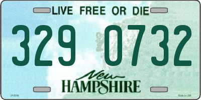 NH license plate 3290732