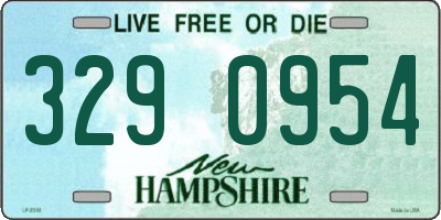 NH license plate 3290954