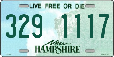 NH license plate 3291117