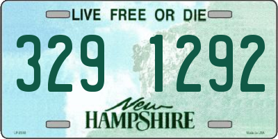 NH license plate 3291292