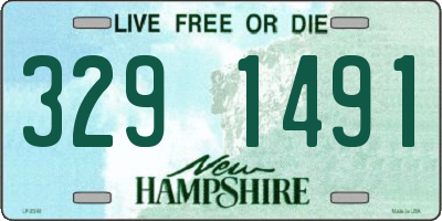 NH license plate 3291491