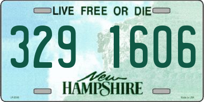 NH license plate 3291606