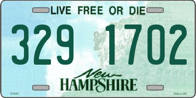 NH license plate 3291702