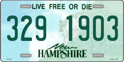 NH license plate 3291903