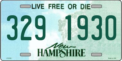 NH license plate 3291930