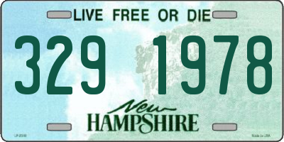 NH license plate 3291978
