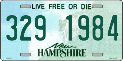 NH license plate 3291984