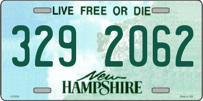NH license plate 3292062