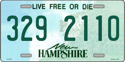 NH license plate 3292110