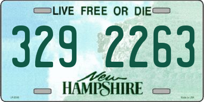 NH license plate 3292263