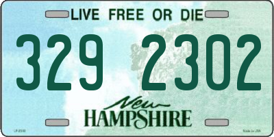 NH license plate 3292302