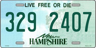 NH license plate 3292407