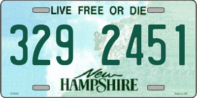NH license plate 3292451