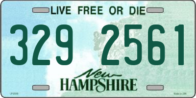 NH license plate 3292561