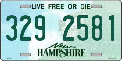 NH license plate 3292581