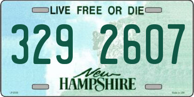 NH license plate 3292607