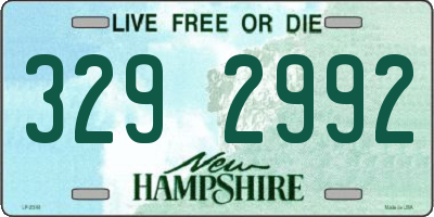 NH license plate 3292992
