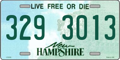 NH license plate 3293013