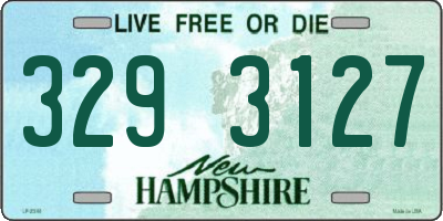 NH license plate 3293127