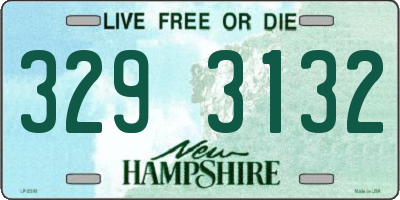 NH license plate 3293132
