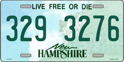 NH license plate 3293276