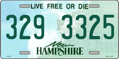 NH license plate 3293325