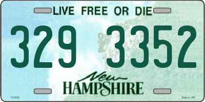 NH license plate 3293352