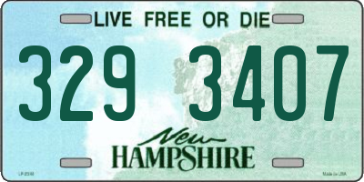 NH license plate 3293407